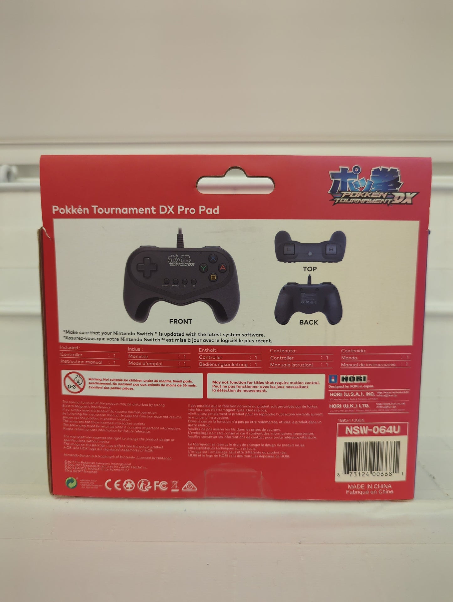 HORI Pokken Tournament DX Pro Pad Wired Controller - Nintendo Switch