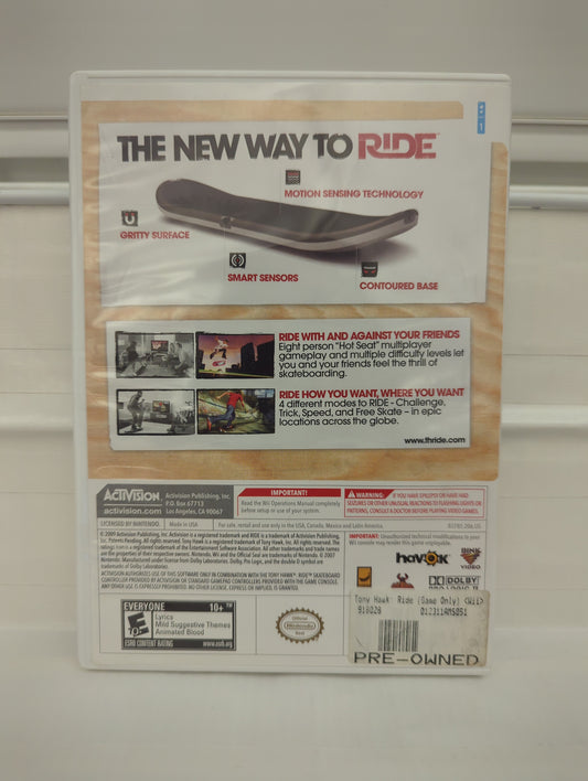 Tony Hawk: Ride - Wii