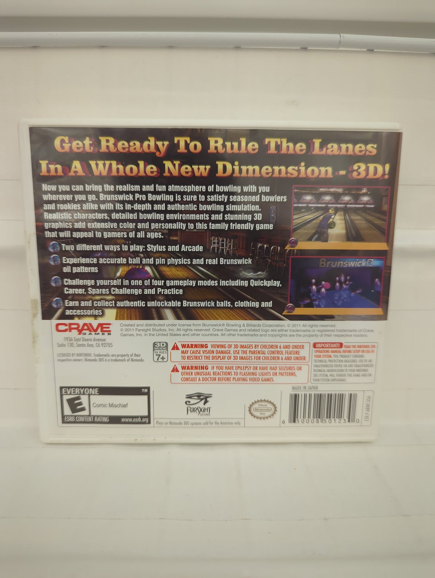 Brunswick Pro Bowling - Nintendo 3DS