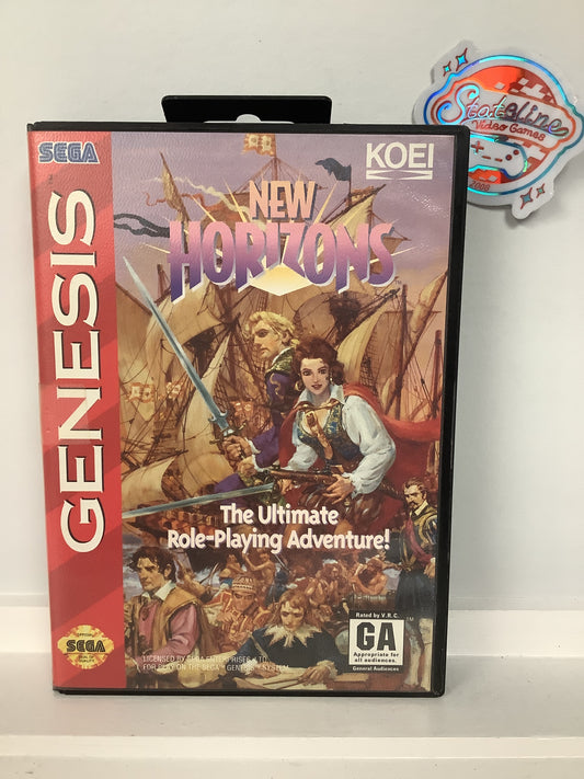 Uncharted Waters New Horizons - Sega Genesis