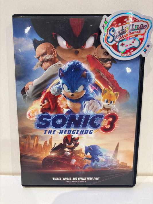 Sonic The Hedgehog 3 - DVD