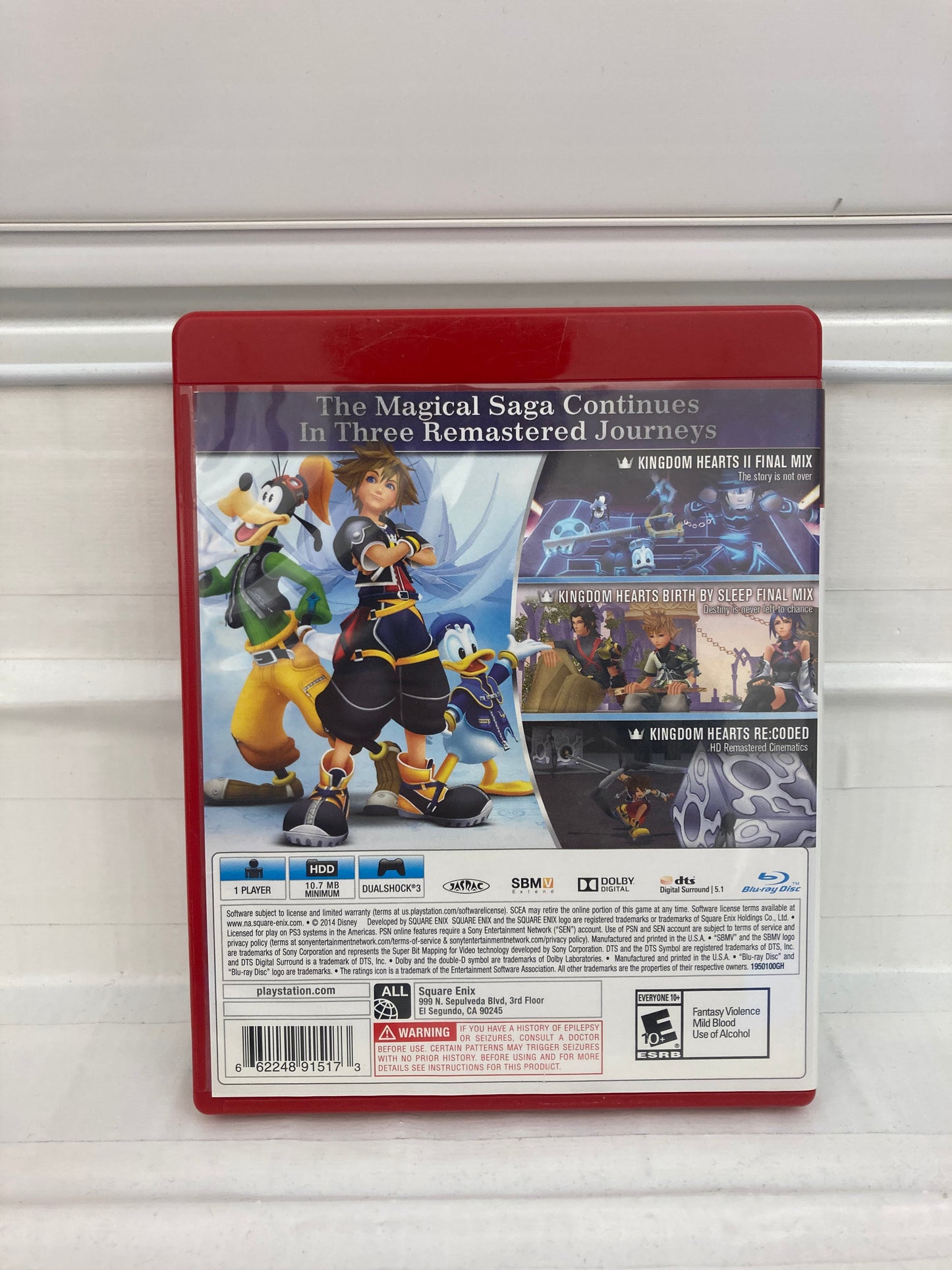 Kingdom Hearts HD 2.5 Remix [Greatest Hits] - Playstation 3