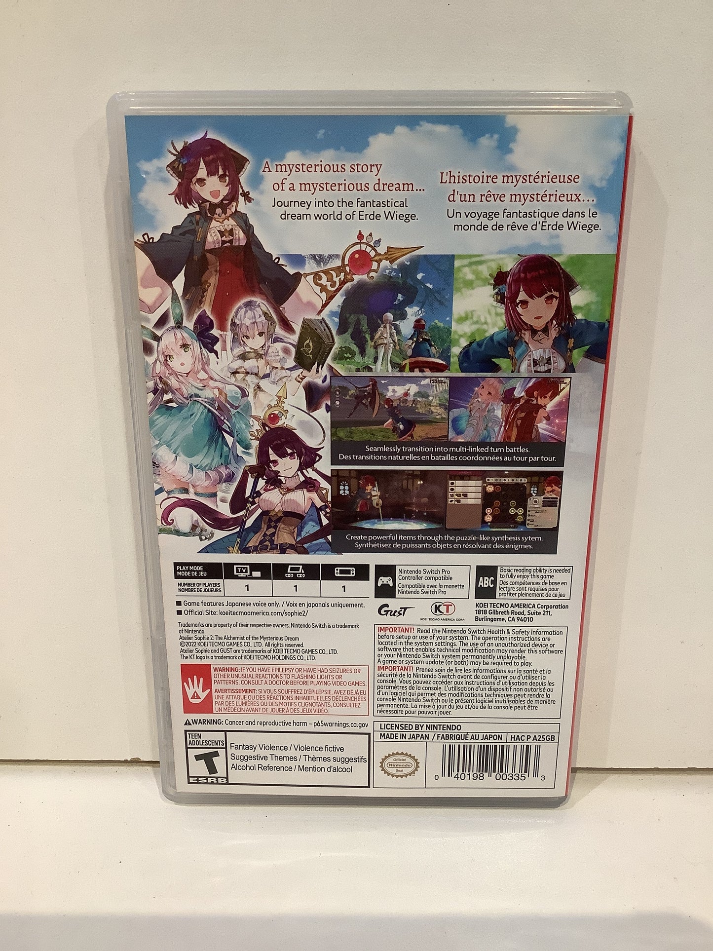 Atelier Sophie 2: The Alchemist of the Mysterious Dream - Nintendo Switch