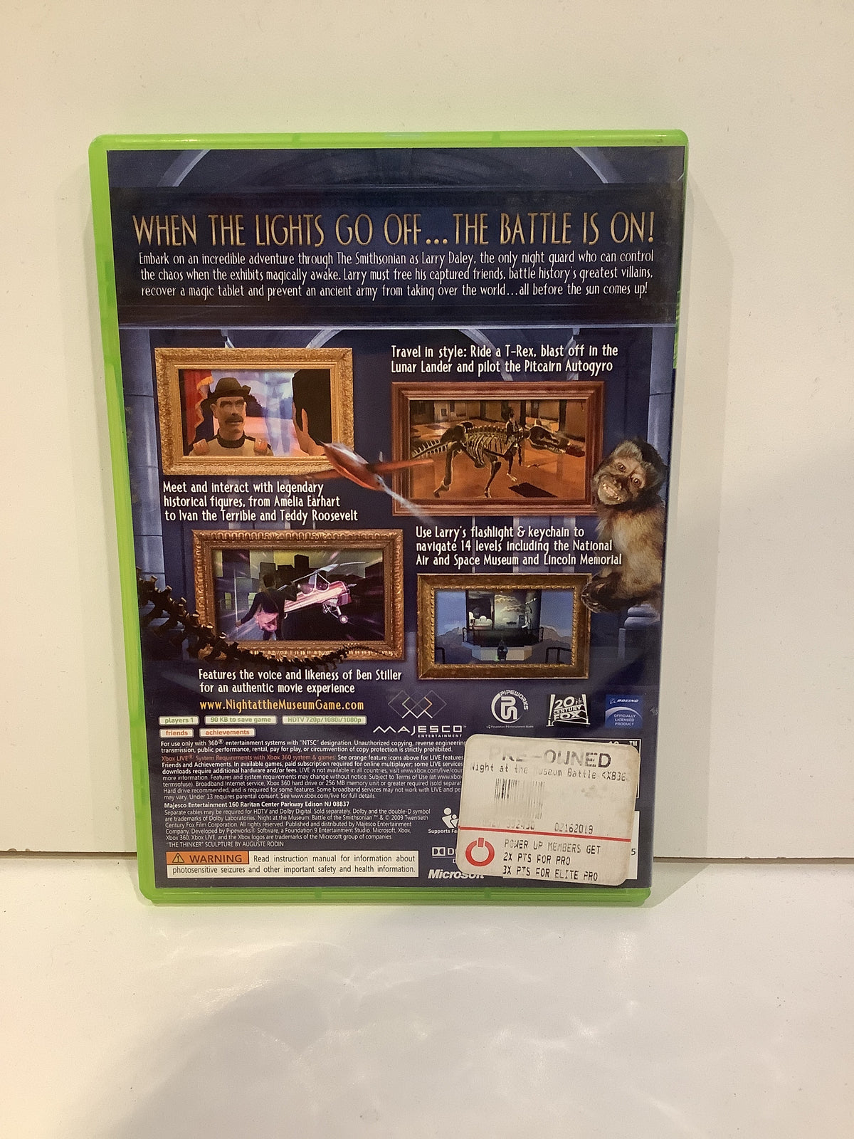 Night at the Museum Battle of the Smithsonian - Xbox 360