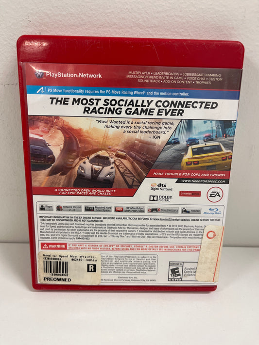 Need for Speed Most Wanted [Greatest Hits] - Playstation 3
