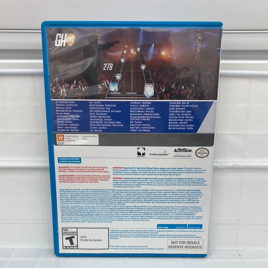 Guitar Hero Live [Game Only] - Wii U