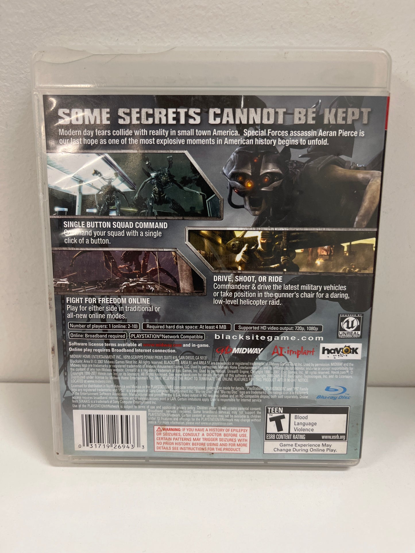 Blacksite Area 51 - Playstation 3