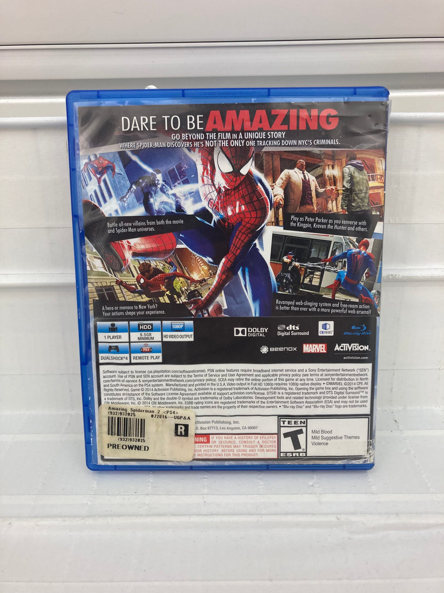 Amazing Spiderman 2 - Playstation 4