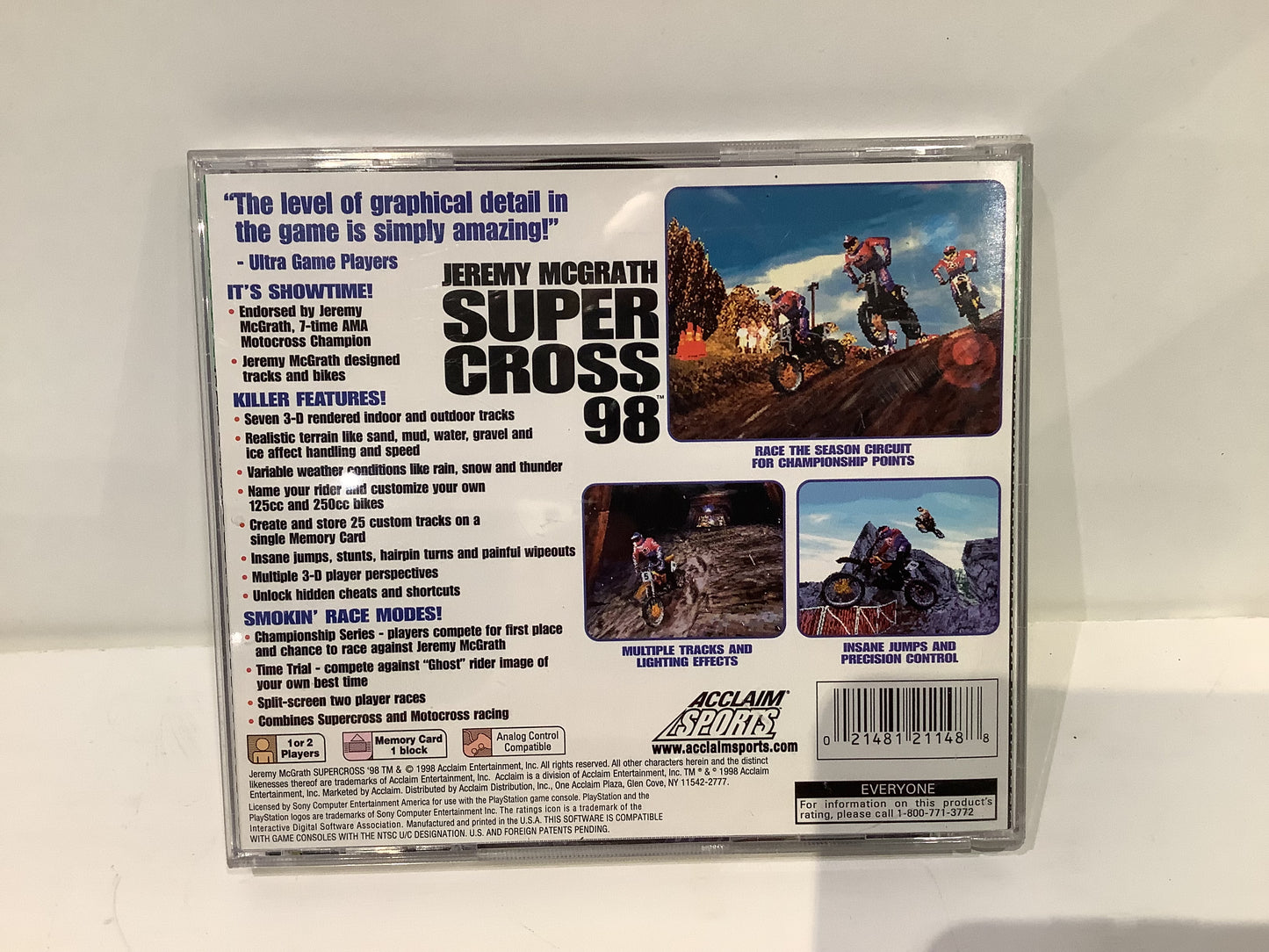 Jeremy McGrath Supercross 98 [Greatest Hits] - Playstation