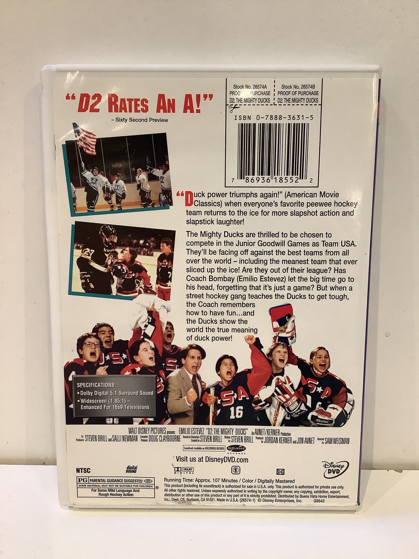 D2 Mighty Ducks - DVD