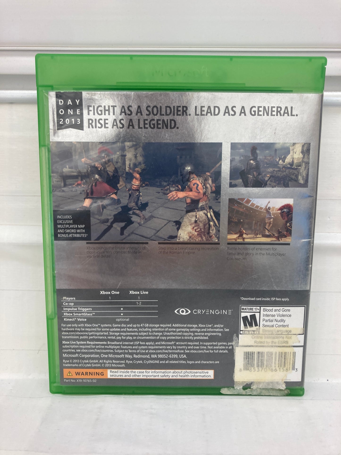 Ryse: Son of Rome [Day One Edition] - Xbox One