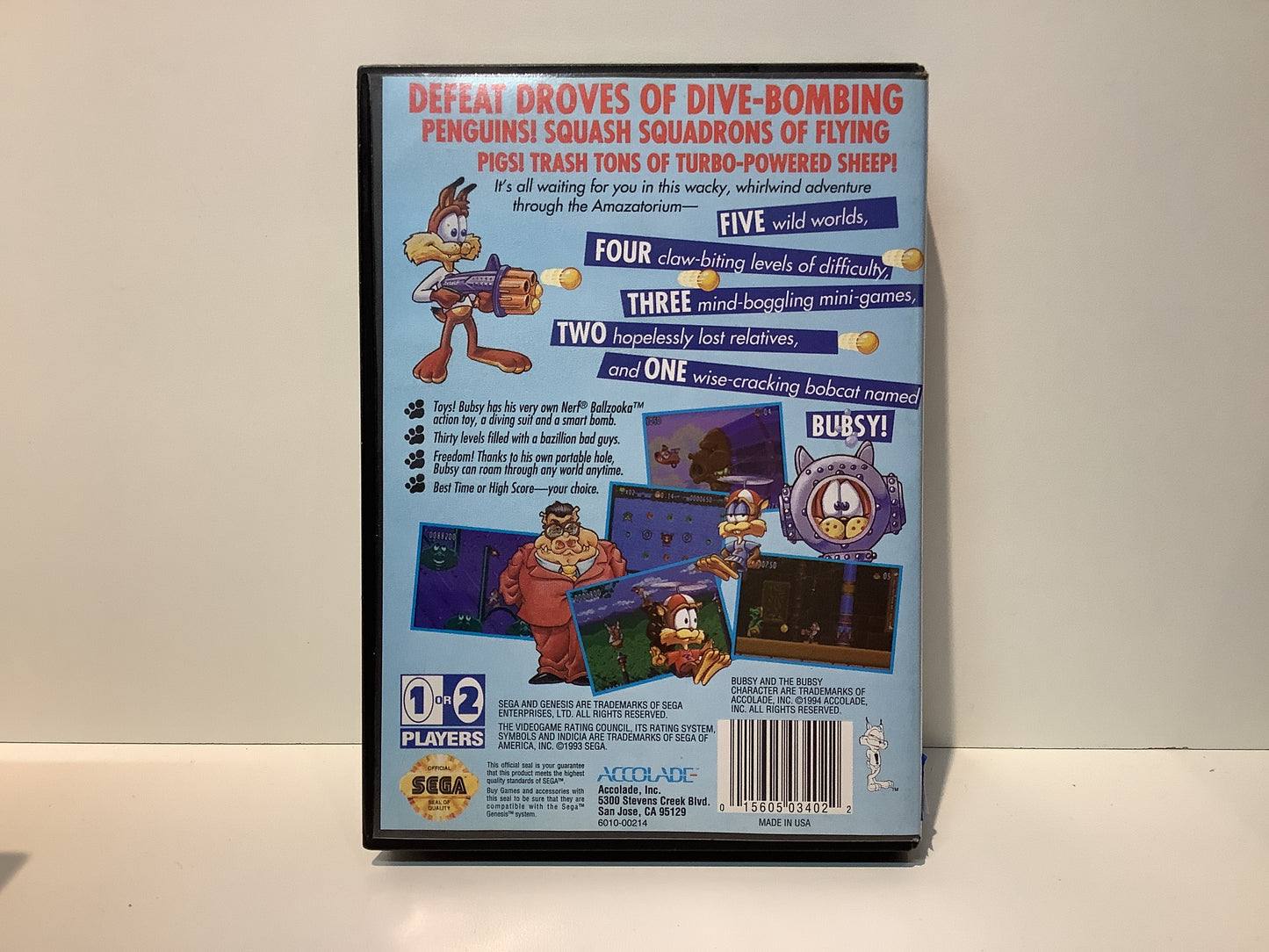Bubsy II - Sega Genesis