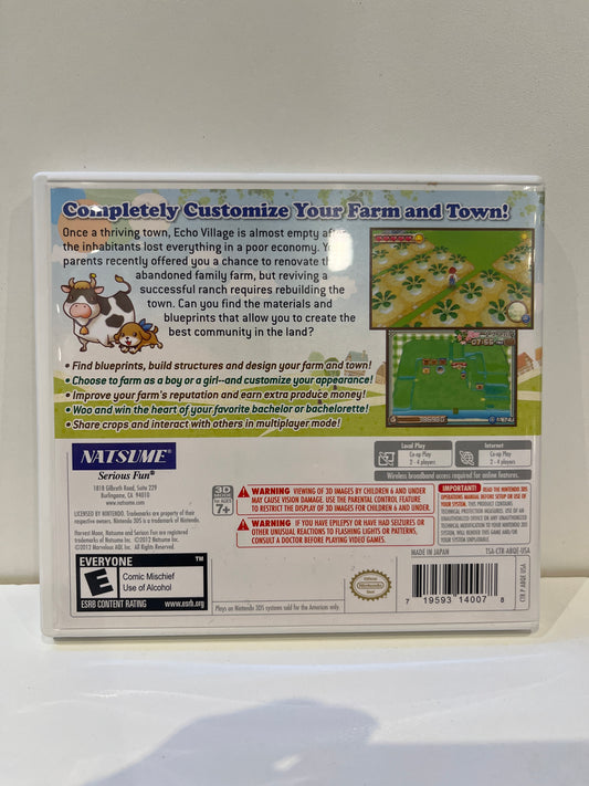 Harvest Moon 3D: A New Beginning - Nintendo 3DS