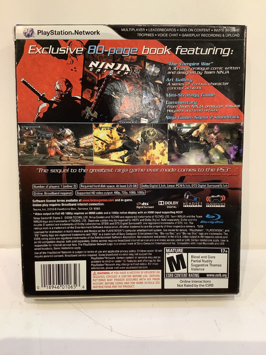 Ninja Gaiden Sigma 2 Collector's Edition - Playstation 3
