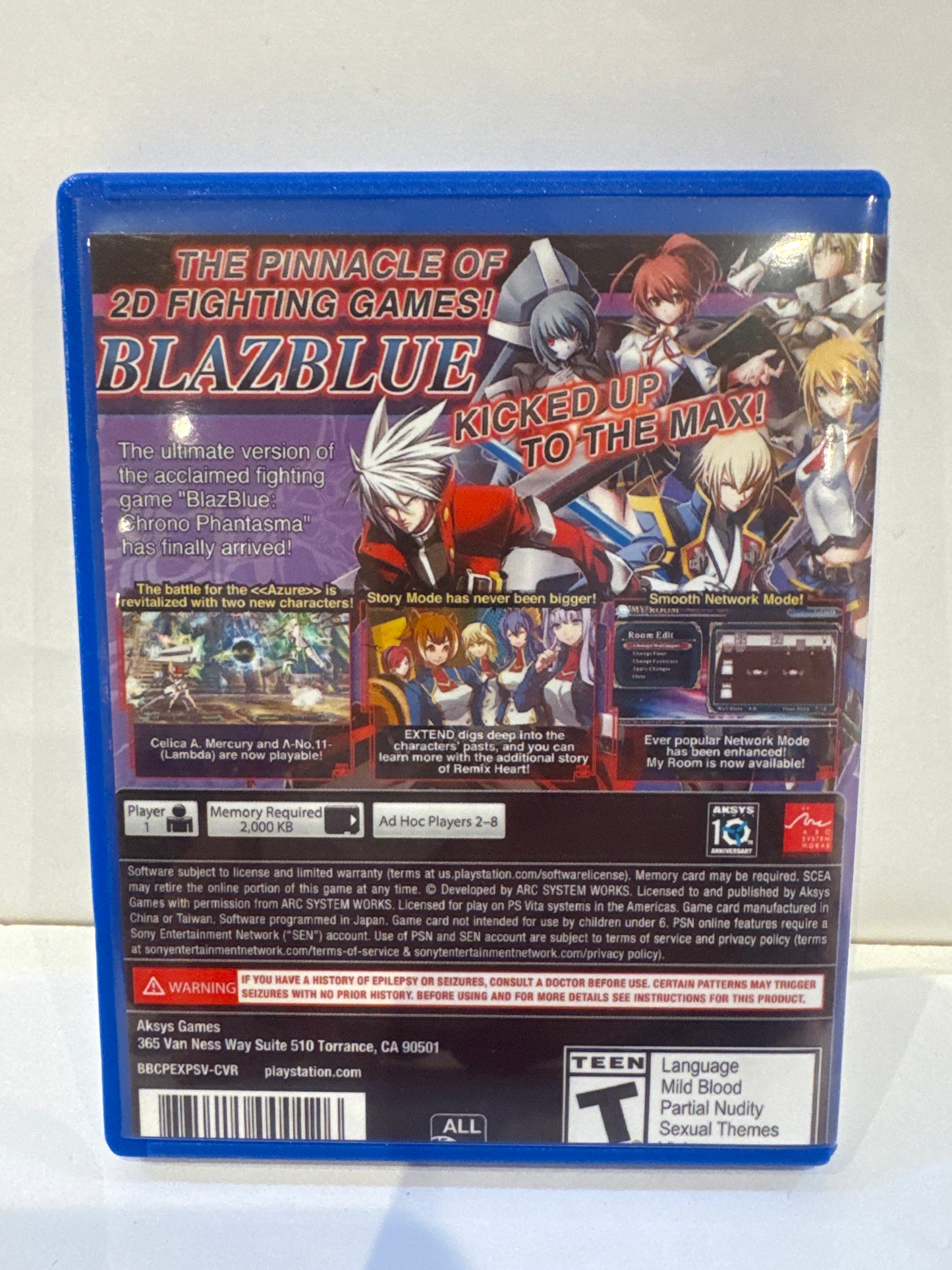 BlazBlue: Chrono Phantasma Extend - Playstation Vita