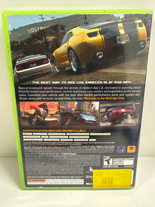 Midnight Club Los Angeles - Xbox 360