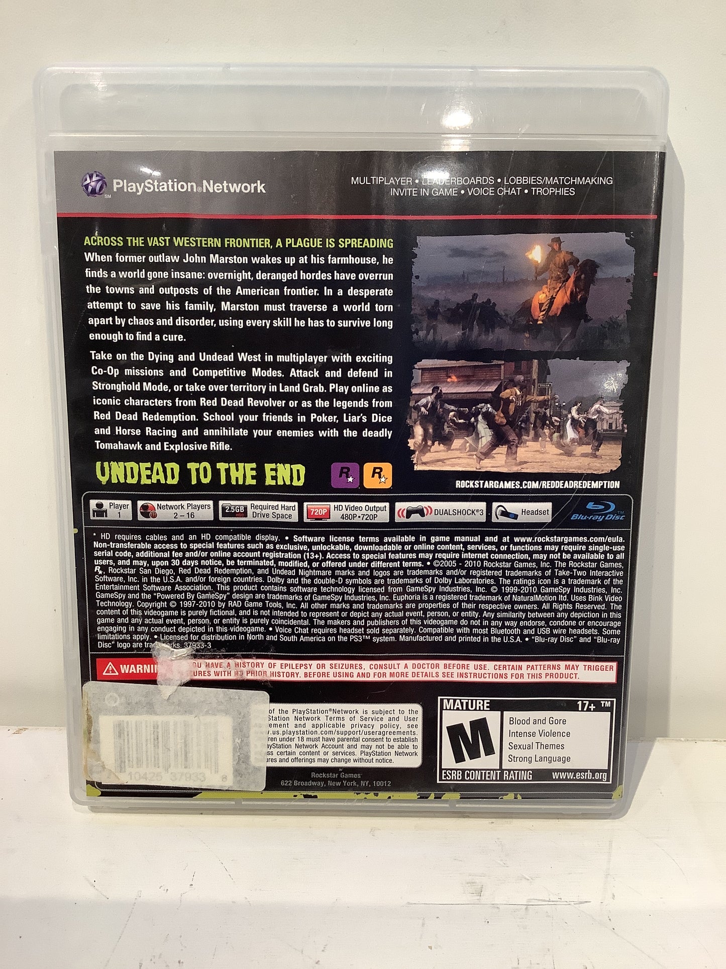 Red Dead Redemption Undead Nightmare - Playstation 3