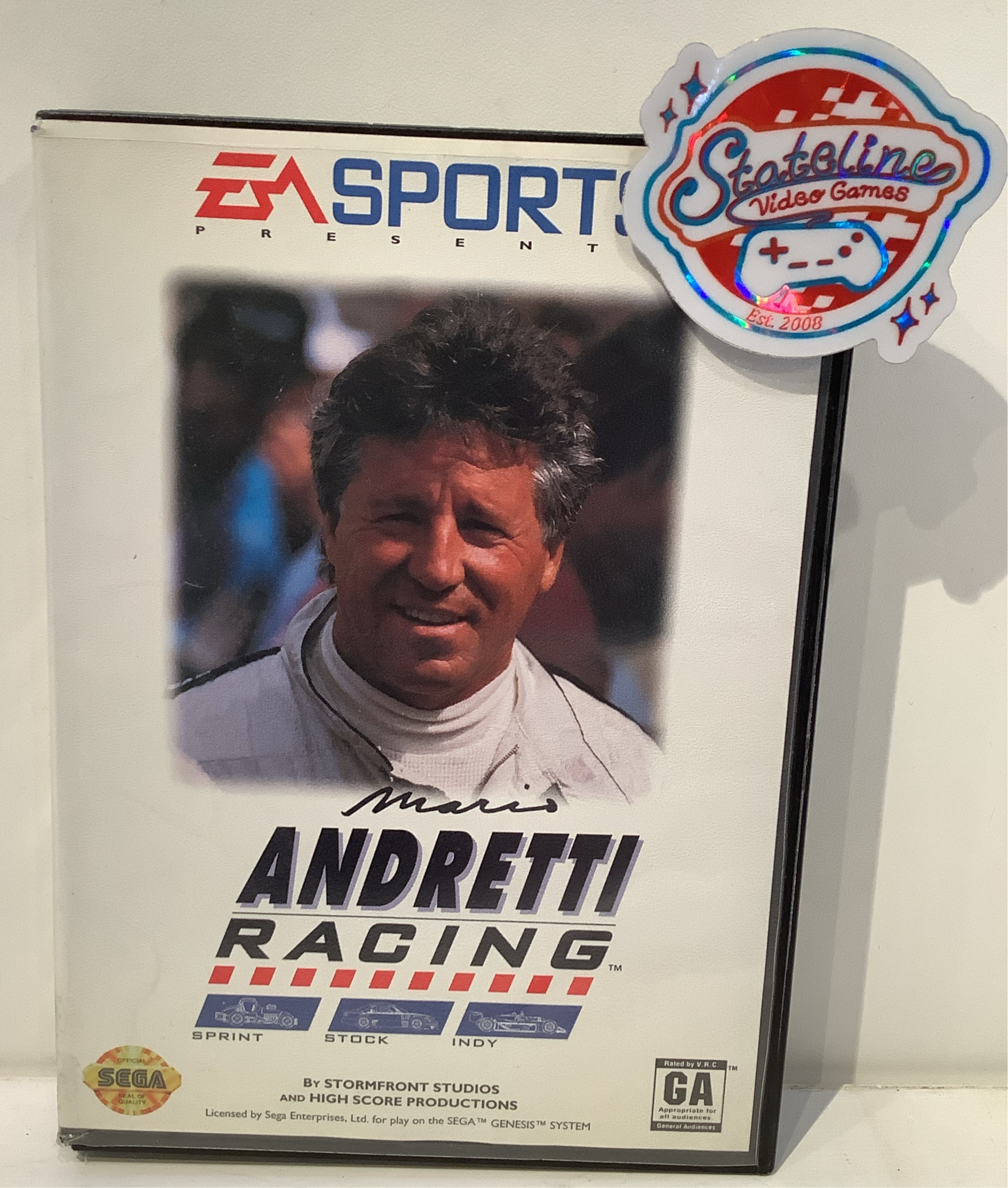 Mario Andretti Racing - Sega Genesis – Stateline Video Games Inc.