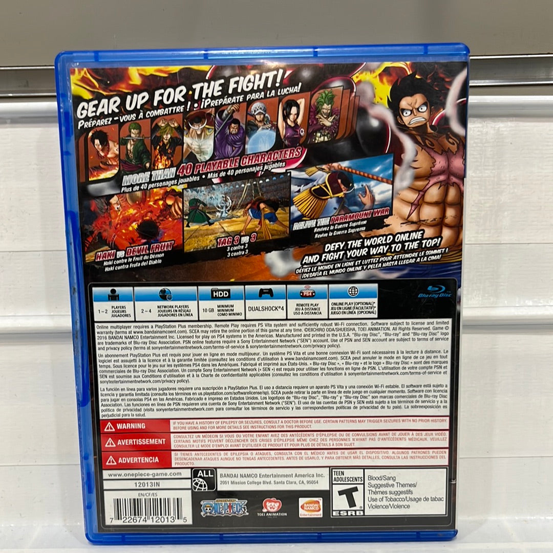 One Piece Burning Blood - Playstation 4