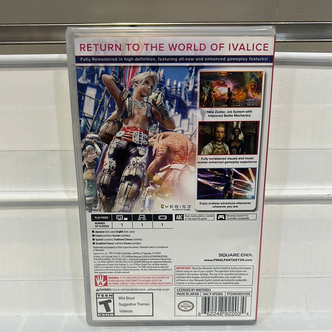 Final Fantasy XII: The Zodiac Age - Nintendo Switch