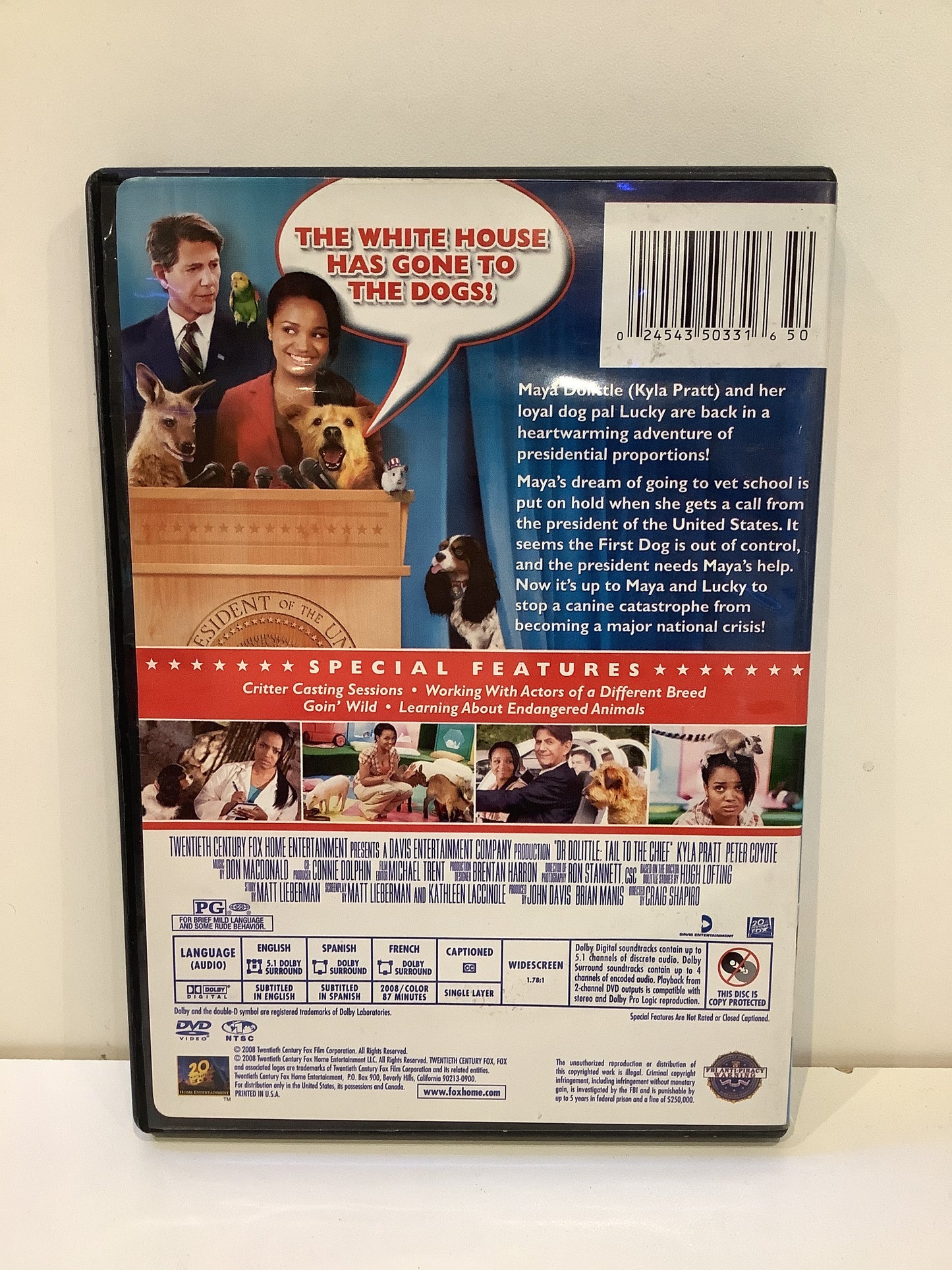 Dr. Doolittle: Tail to the Chief - DVD