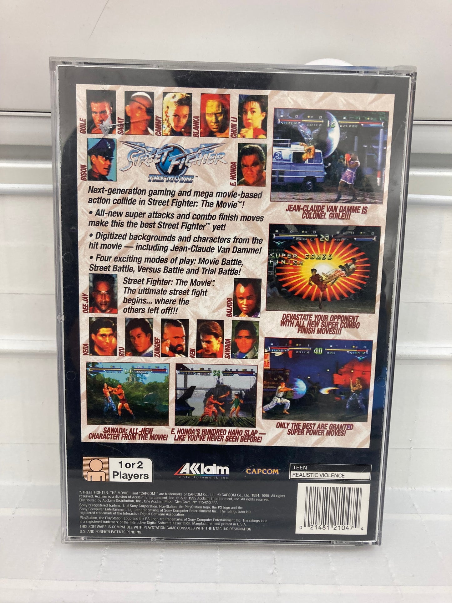 Street Fighter The Movie [Long Box] - Playstation