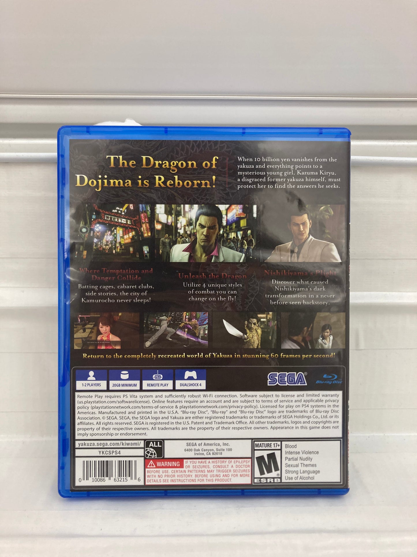 Yakuza Kiwami - Playstation 4