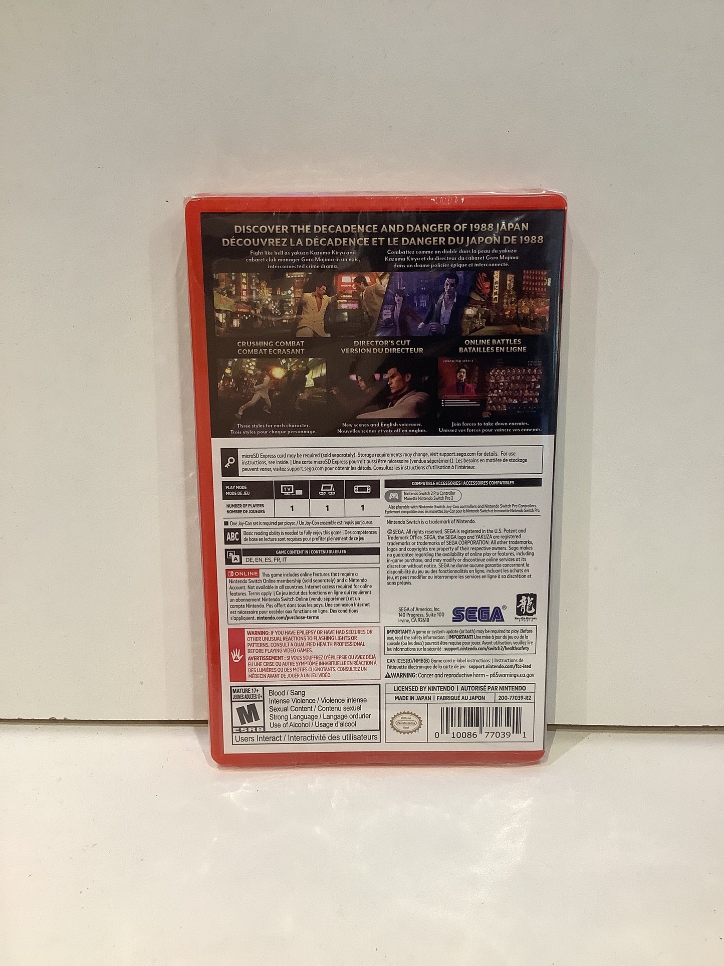 Yakuza 0: Director's Cut - Nintendo Switch 2