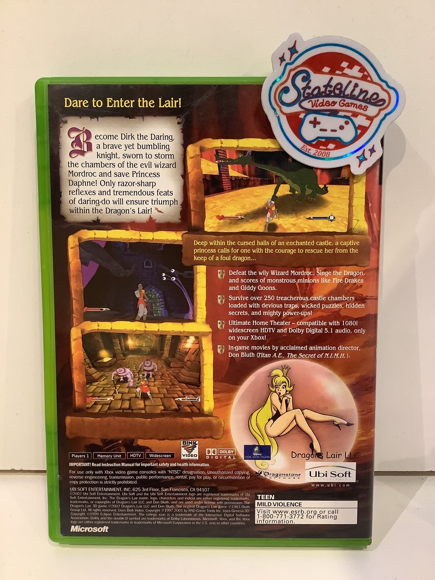 Dragon's Lair 3D - Xbox