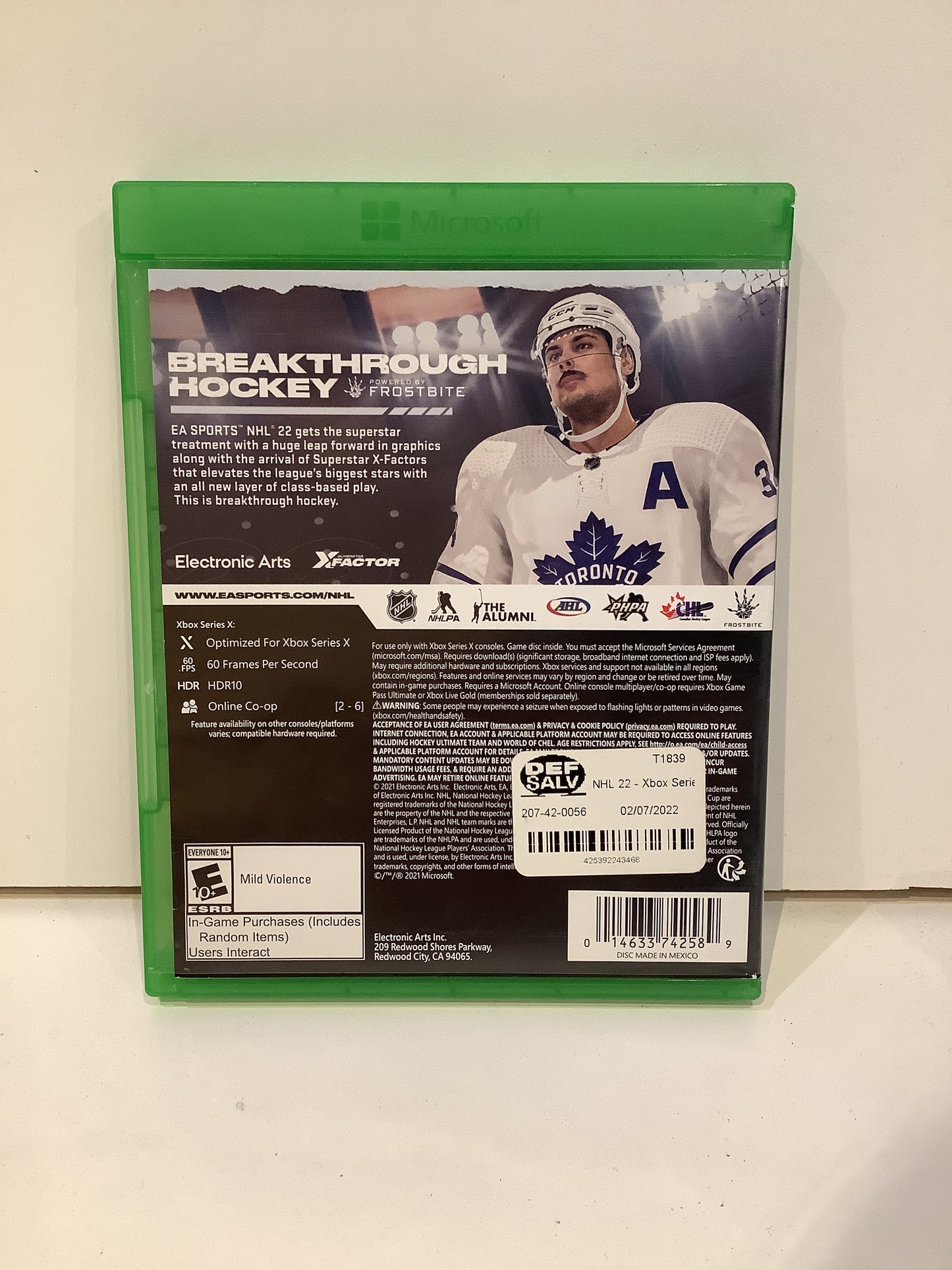NHL 22 - Xbox Series X