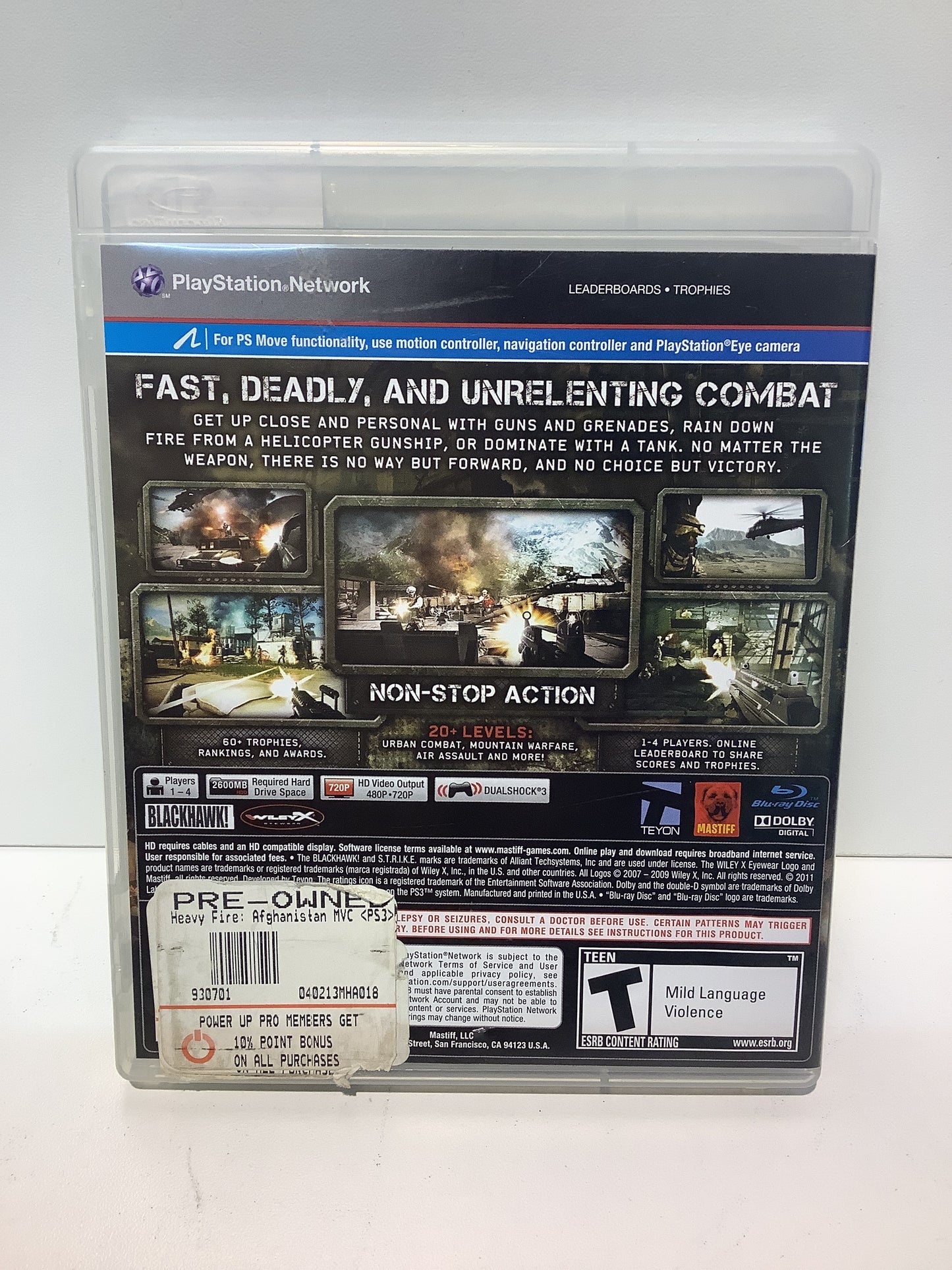 Heavy Fire: Afghanistan - Playstation 3