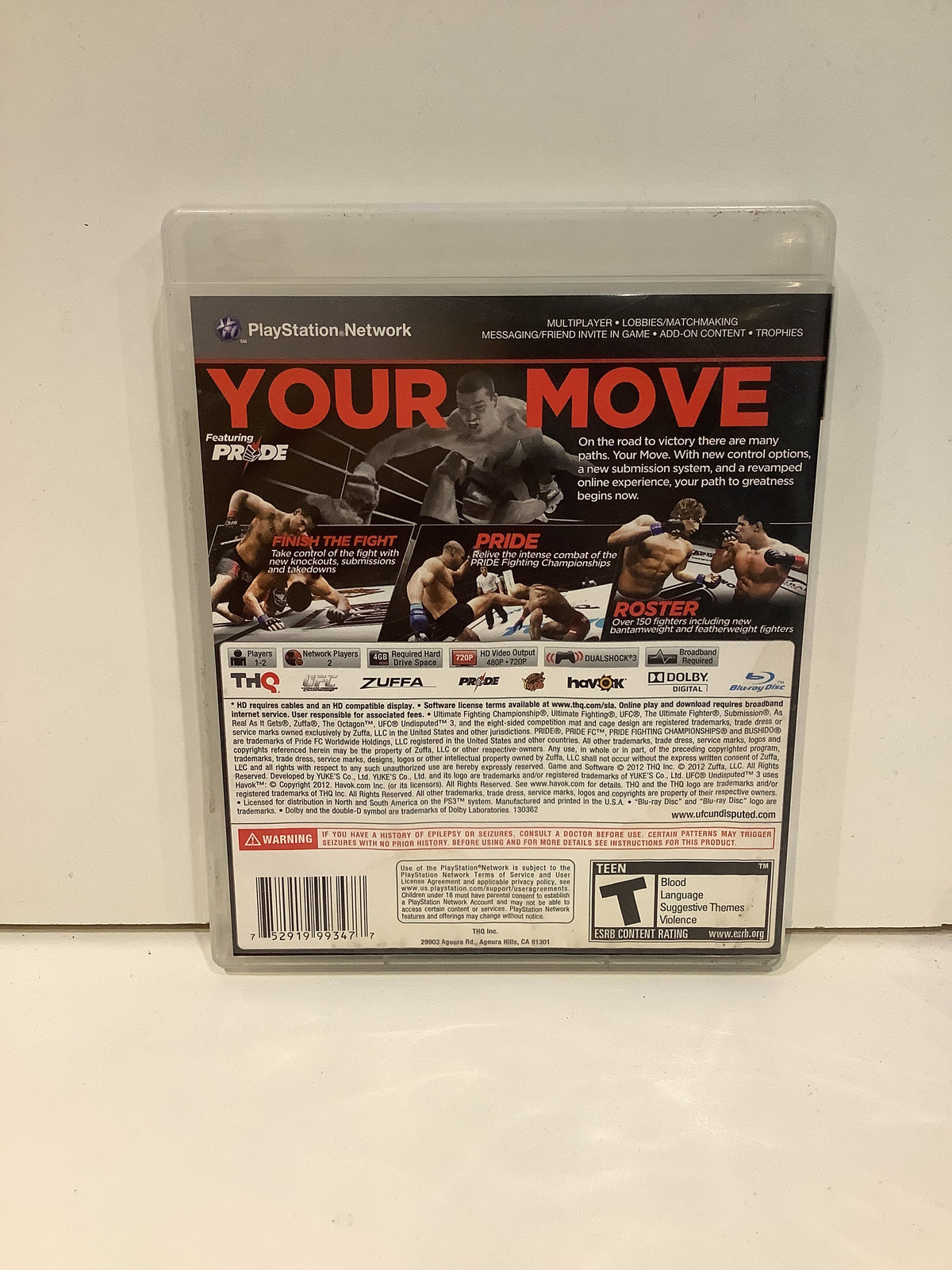 UFC Undisputed 3 - Playstation 3