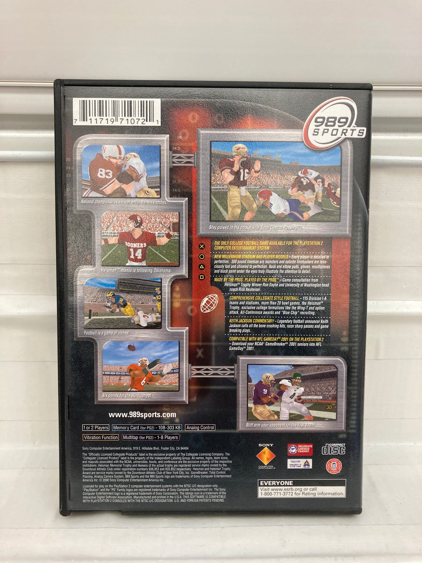 NCAA GameBreaker 2001 - Playstation 2