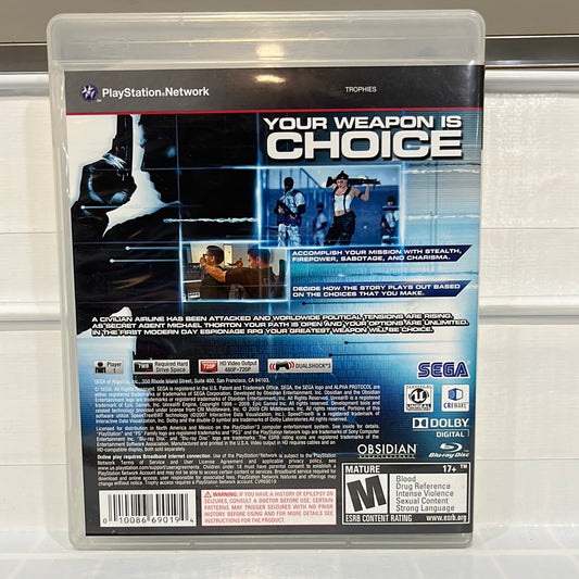 Alpha Protocol - Playstation 3