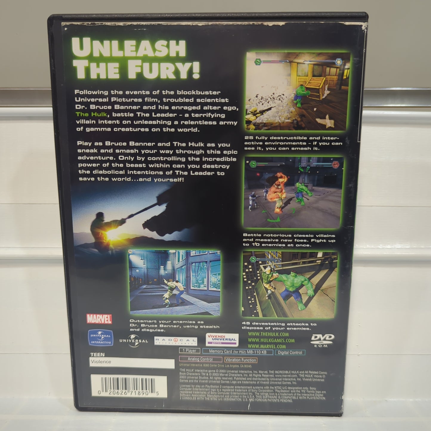 Hulk - Playstation 2