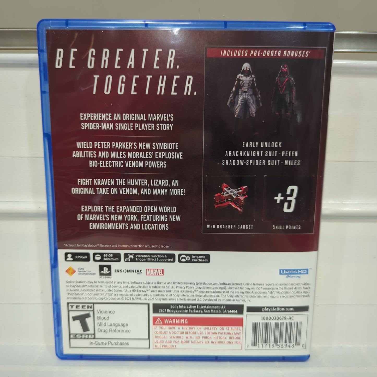 Marvel Spider-Man 2 [Launch Edition] - Playstation 5