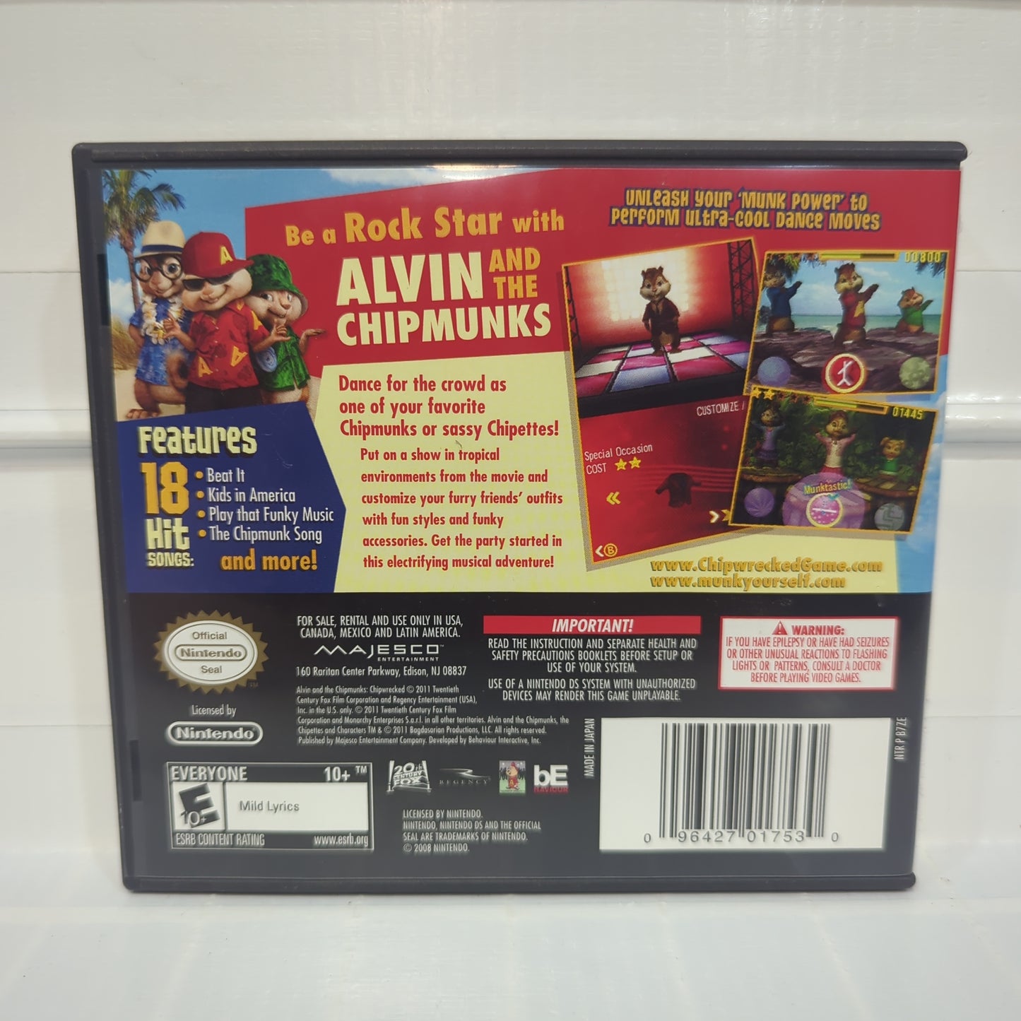 Alvin & Chipmunks: Chipwrecked - Nintendo DS