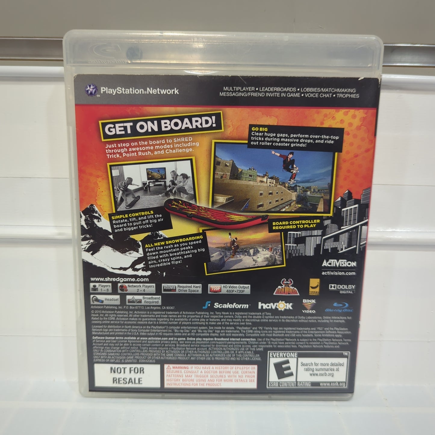 Tony Hawk: Shred - Playstation 3