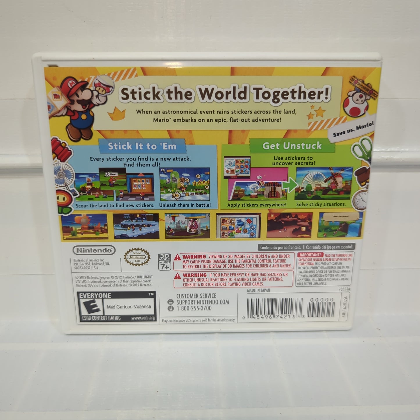 Paper Mario: Sticker Star - Nintendo 3DS