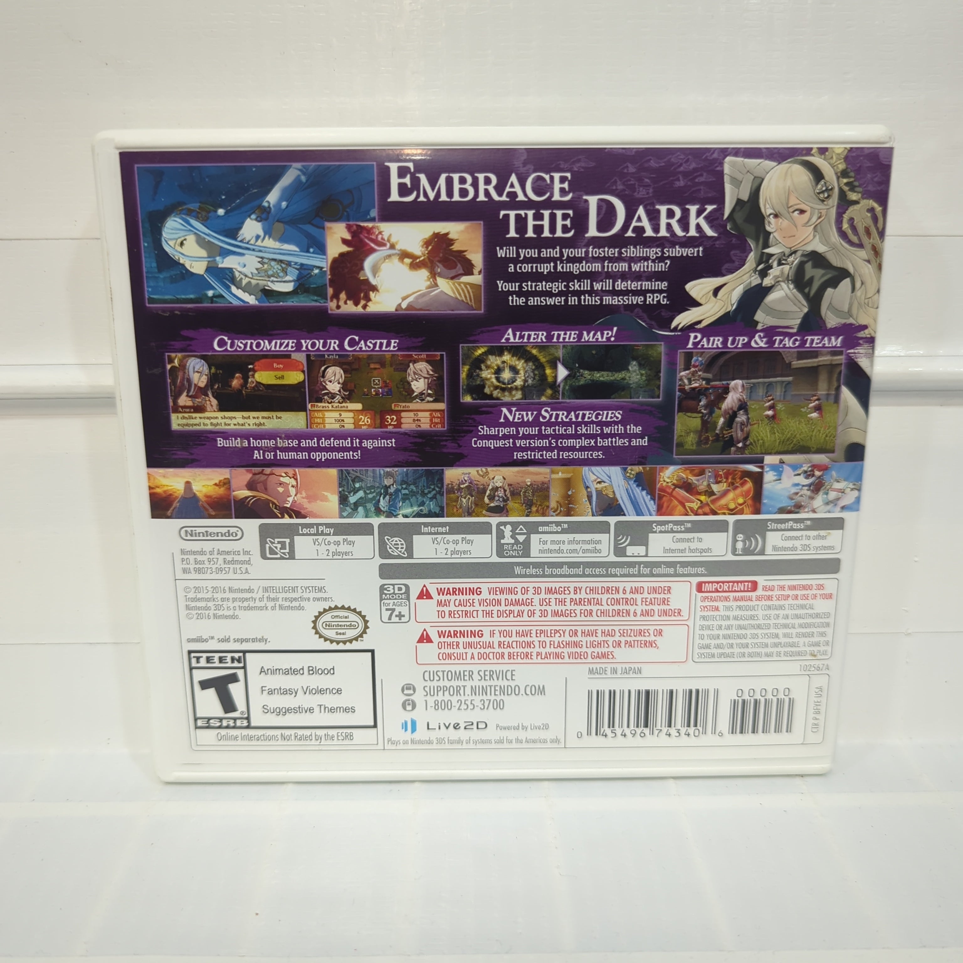 FIRE EMBLEM Fates:Conquest【新品未開封・3DS北米版】 81-dfDaK99L._UF350,350_QL50_.jpg