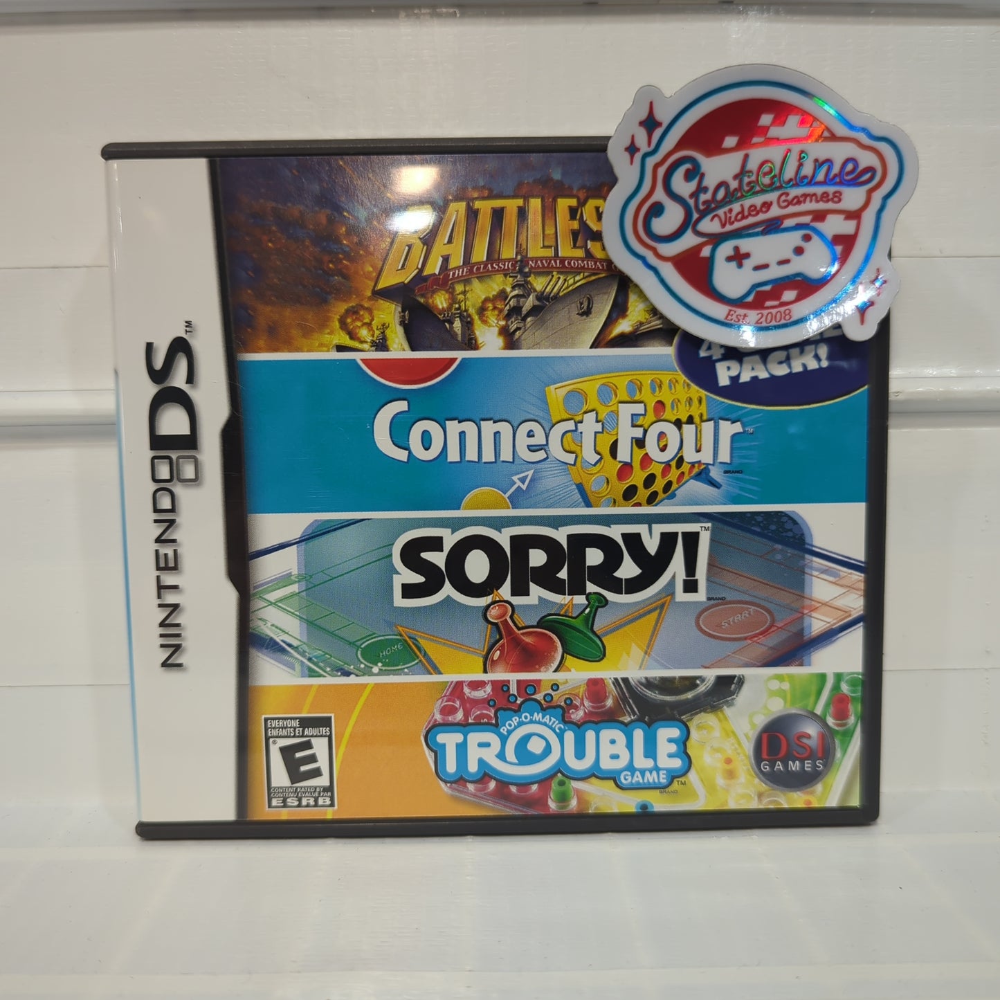 Battleship / Connect Four / Sorry / Trouble - Nintendo DS