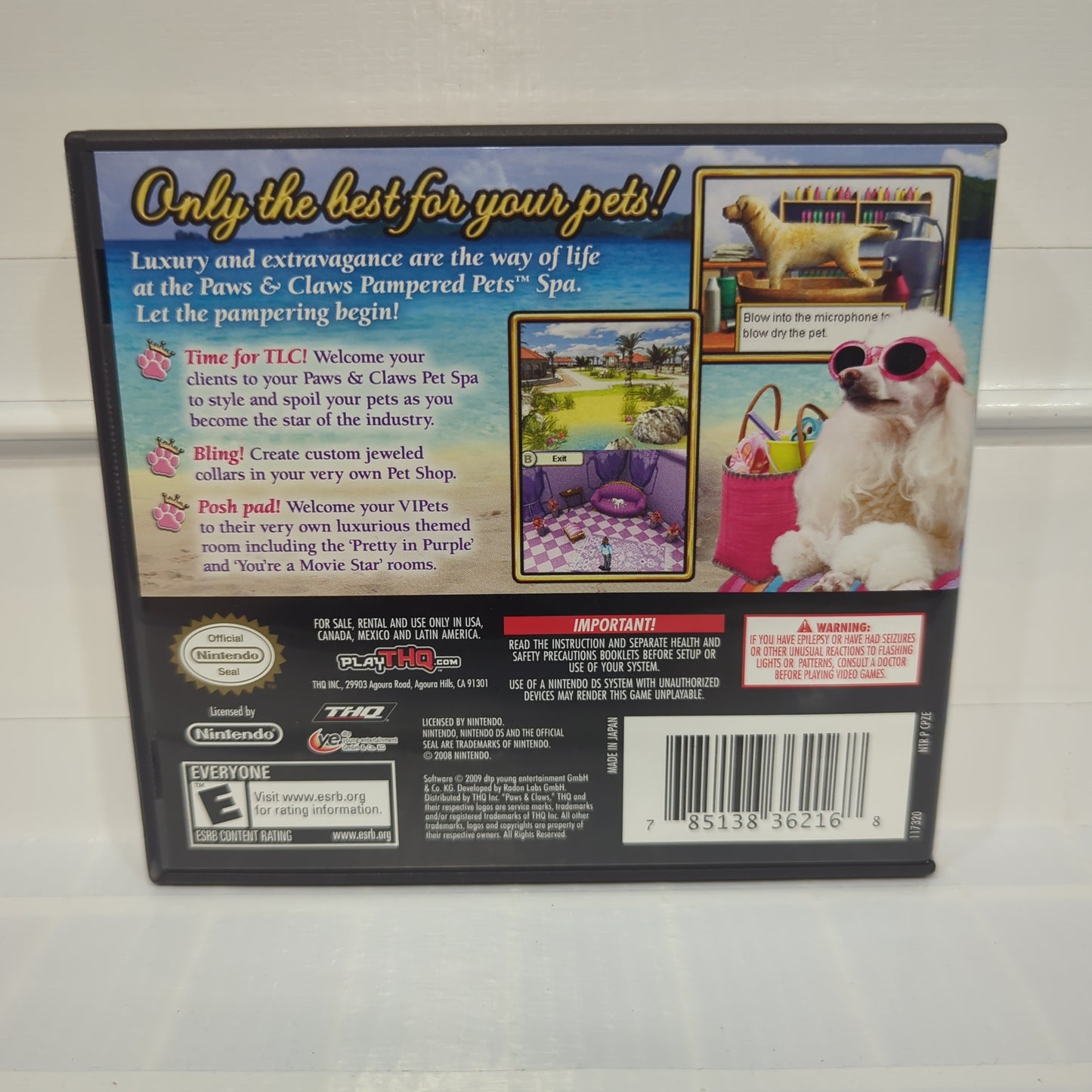 Paws & Claws Pampered Pets - Nintendo DS