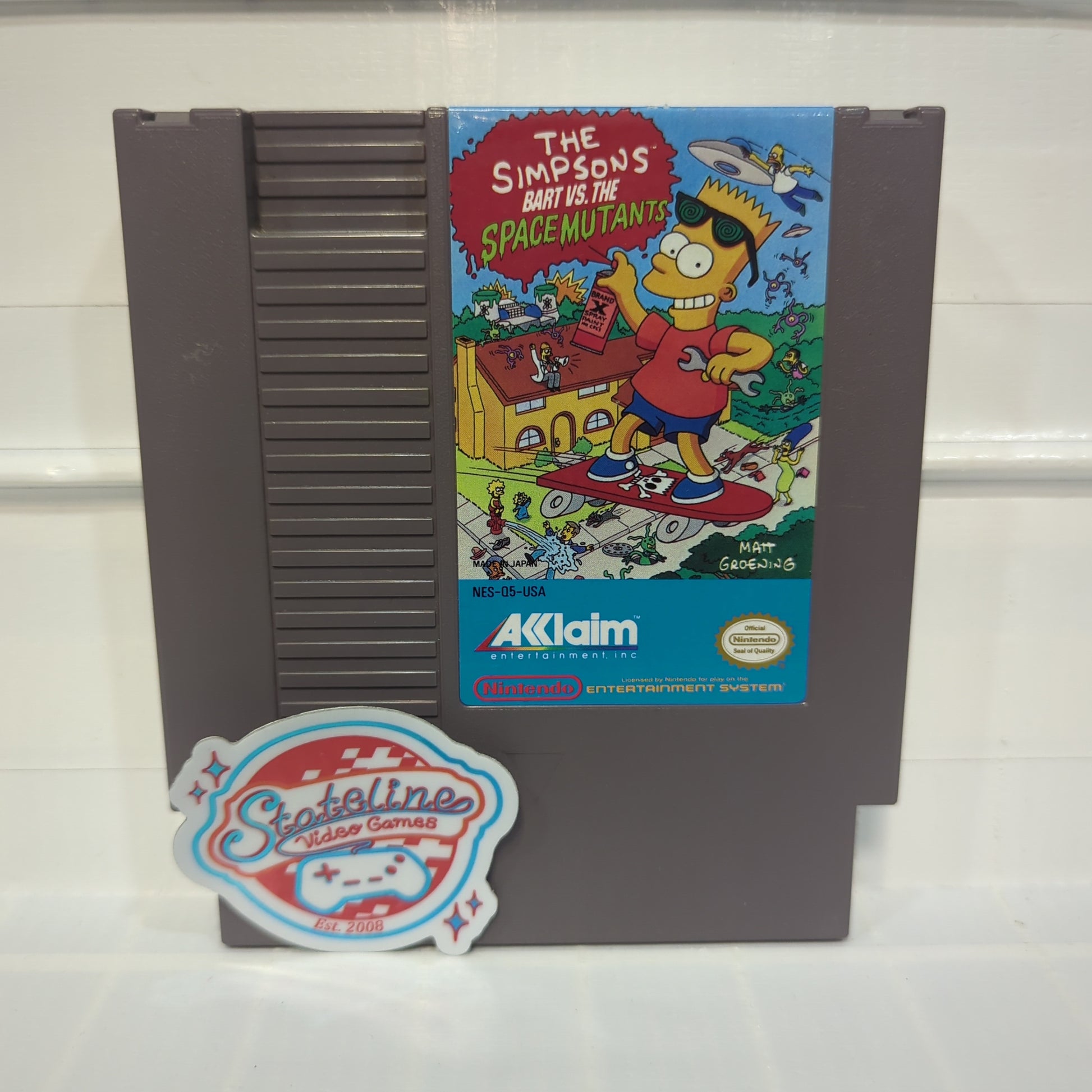 The Simpsons Bart vs the Space Mutants - NES Stateline Video Games Inc. The Simpsons Bart vs the Space Mutants - NES Stateline Video Games Inc.
