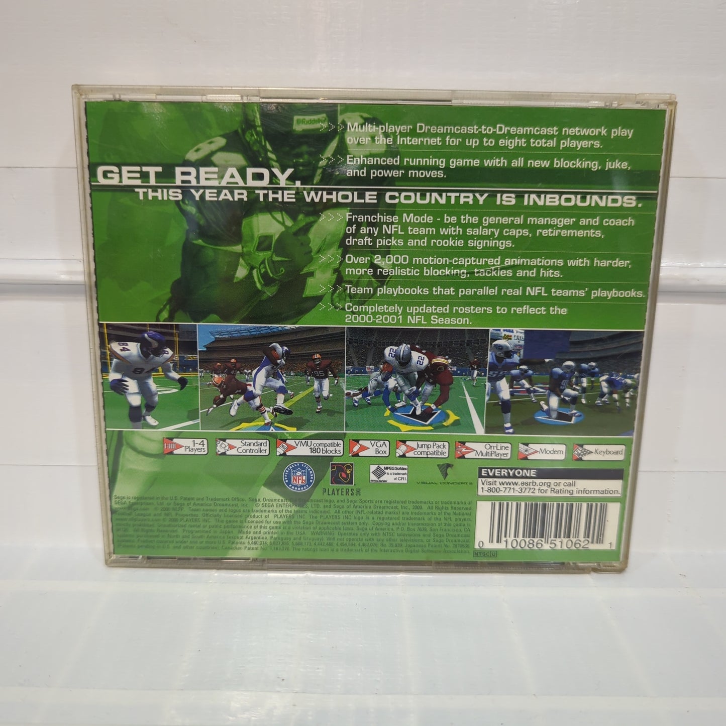 NFL 2K1 - Sega Dreamcast