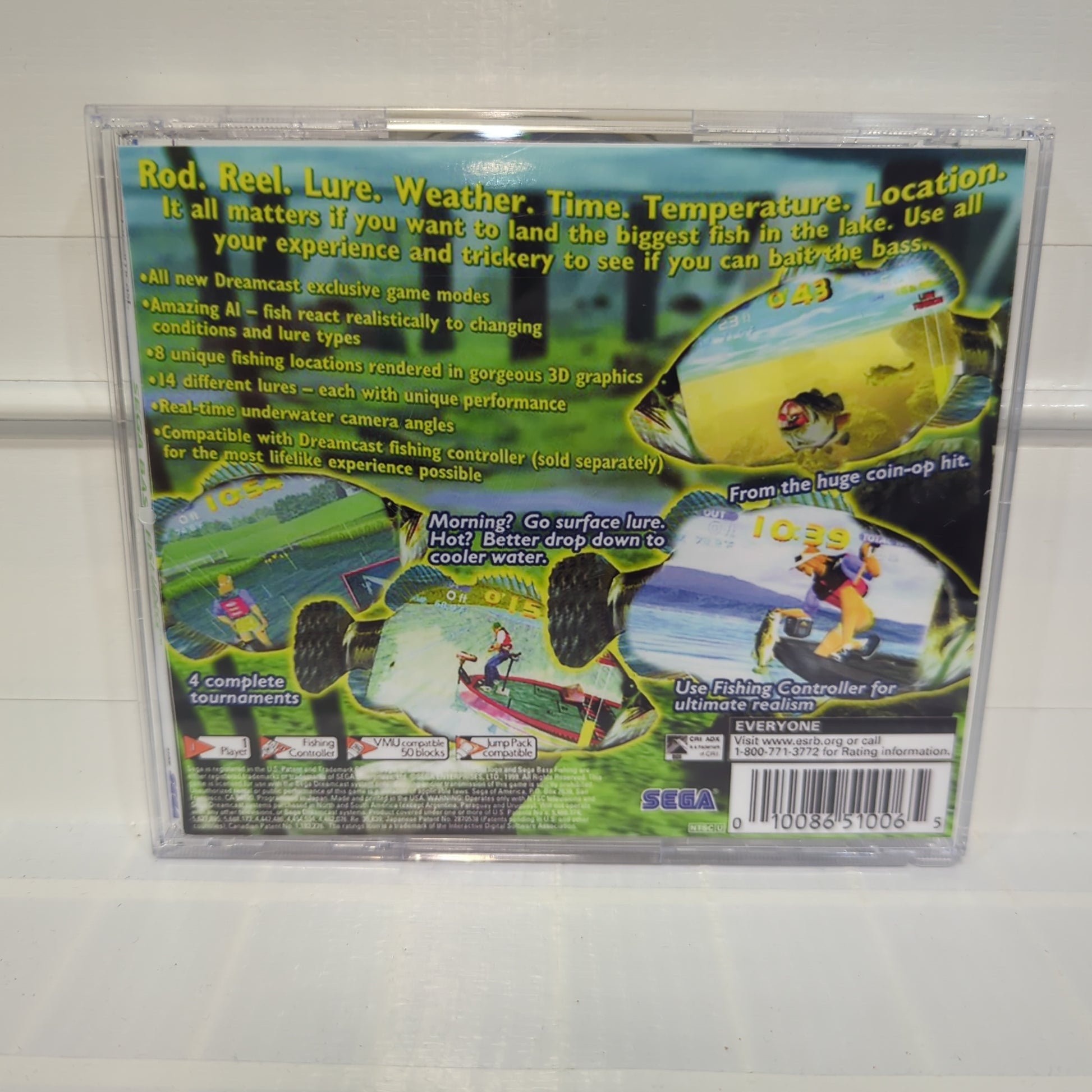 dreamcast fishing reel Sega Bass Fishing