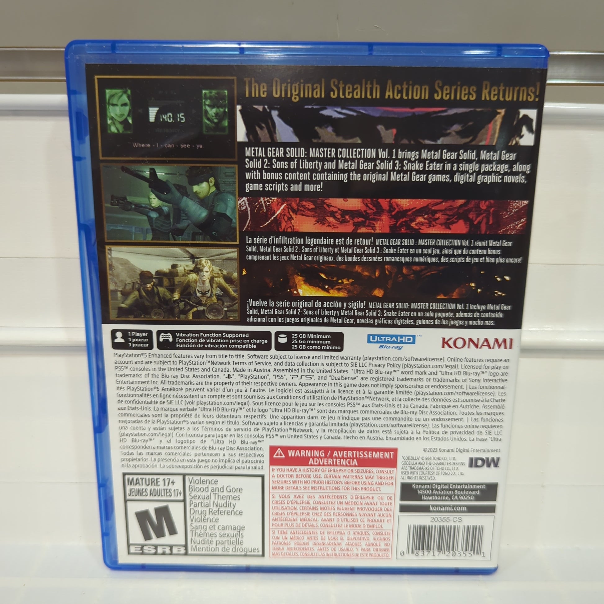 metal gear solid master collection ps4 Metal Gear Solid: Master Collection Vol. 1