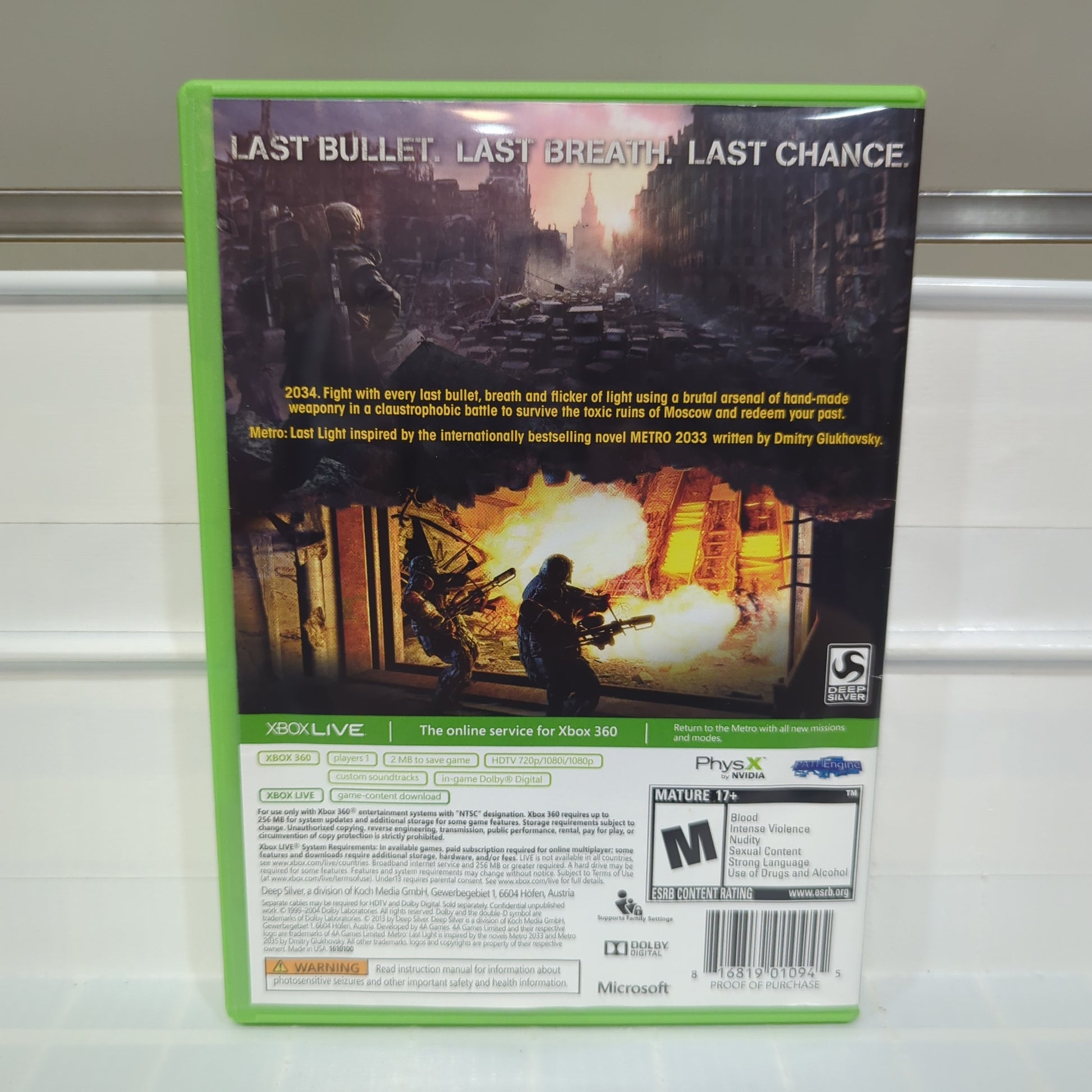 Metro: Last Light - Xbox 360 – Stateline Video Games Inc.