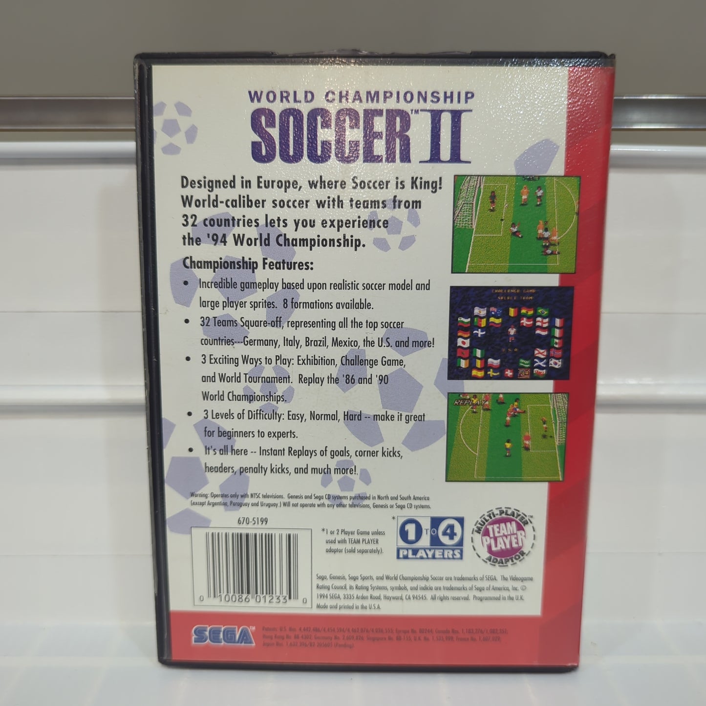World Championship Soccer 2 - Sega Genesis