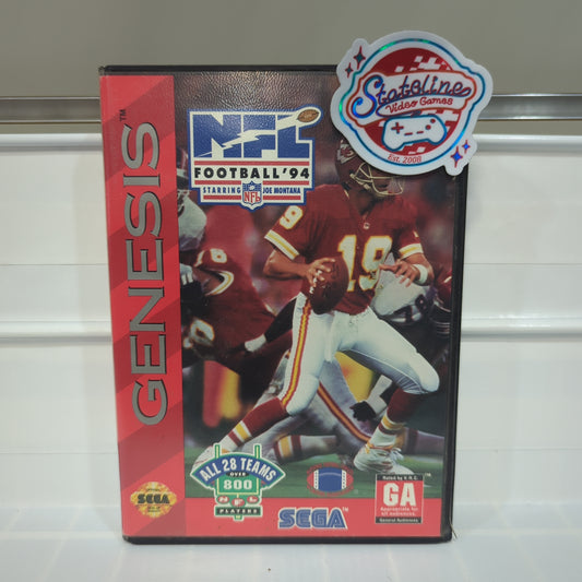 NFL Football '94 Starring Joe Montana - Sega Genesis