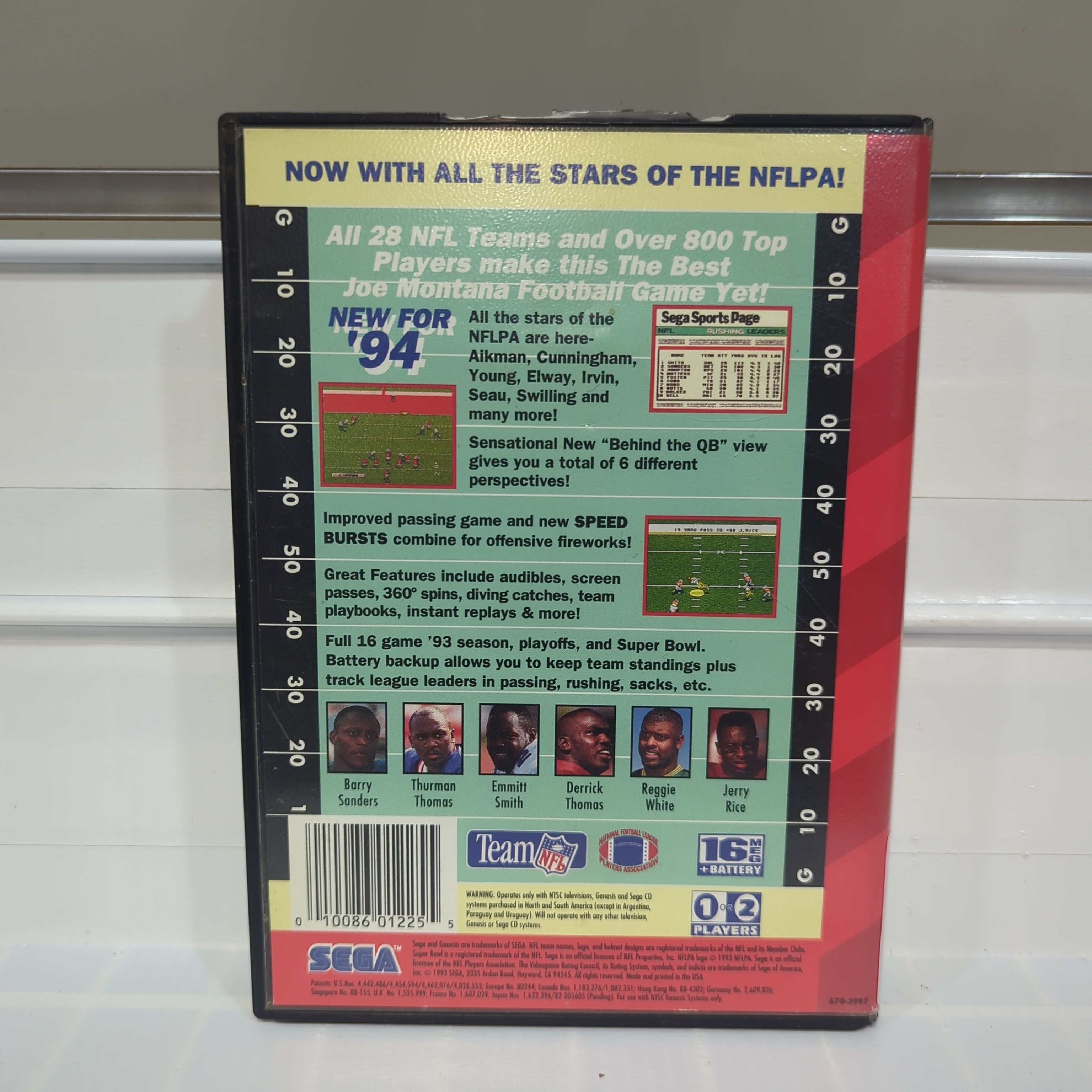 NFL Football '94 Starring Joe Montana - Sega Genesis – Stateline